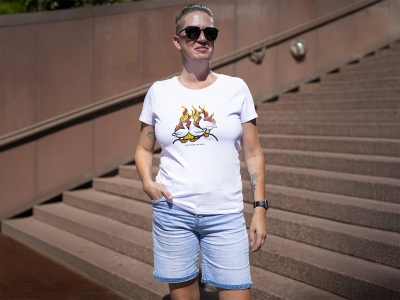 "Penn ma doch die Gäns!" - Damen Shirt.1