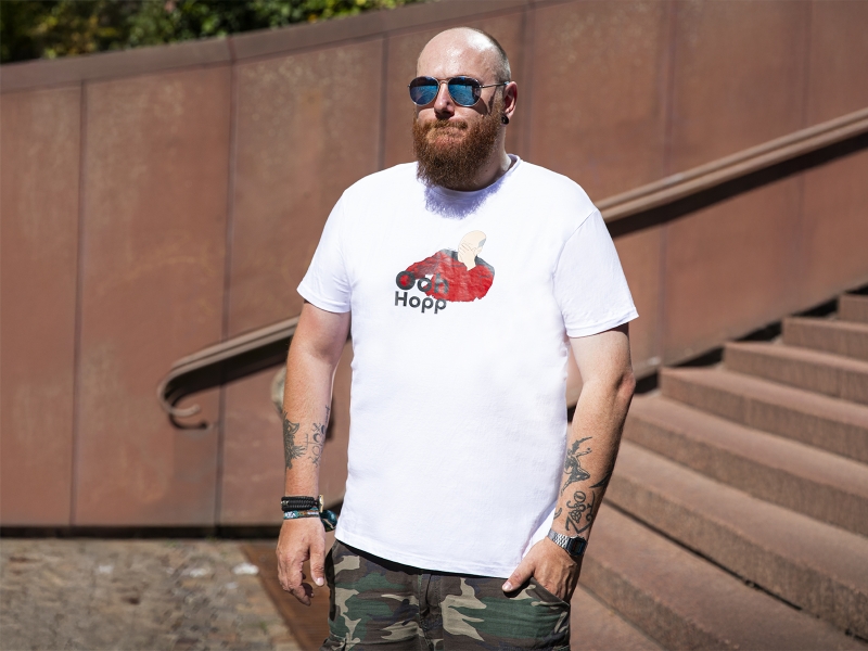 Ooh Hopp Facepalm - Herren Shirt.