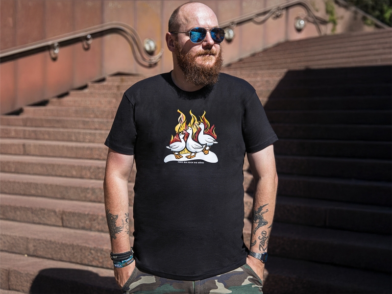 "Penn ma doch die Gäns!" - Herren Shirt.